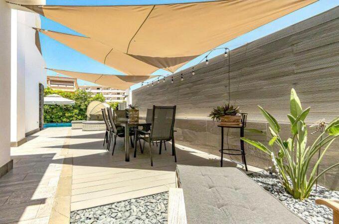 Luxury Villa Tropical Private Heated Pool Лос Кристианос Экстерьер фото